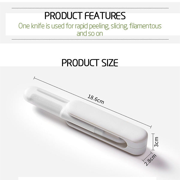 Multifunctional Rotary Paring Knife 3 In 1 Kitchen Tool