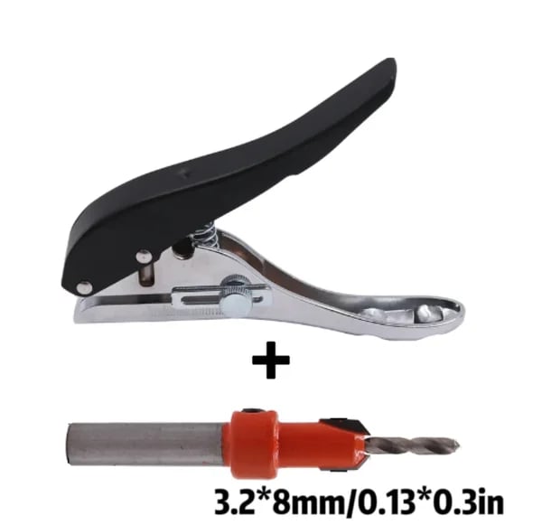 Single Hole Punch Portable Compact Paper Punching Tool