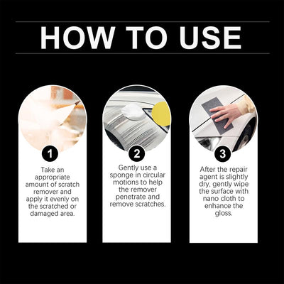 Car Scratch Remover Wax With Nano Cloth For Easy Scratch Repair