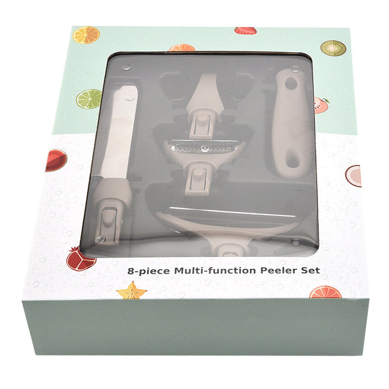 Multi-function Kitchen Peeler Set Stainless Steel Cutter Board Tools