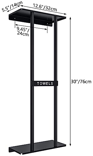 Bathroom Towel Rack Wall Mounted 30 Inch Durable Storage Rack