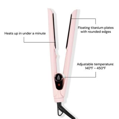 Titanium Curling Flat Iron For Smooth Versatile Styling