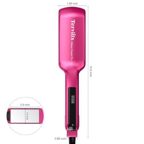 2 Inch Ceramic Hair Straightener Wide Plate Flat Iron