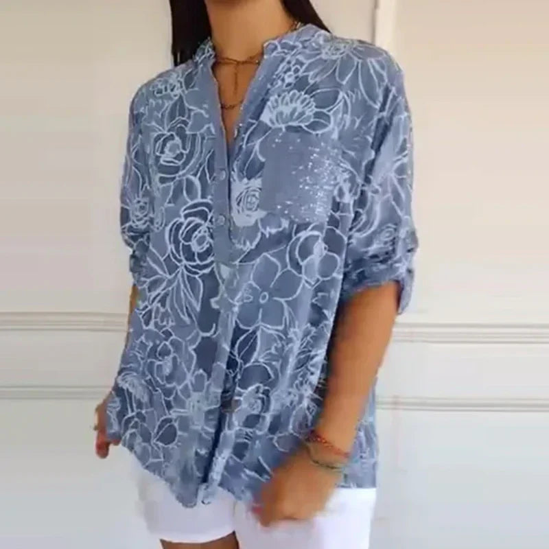 Printed Women's Shirts Summer Fashion Casual Stylish Tops