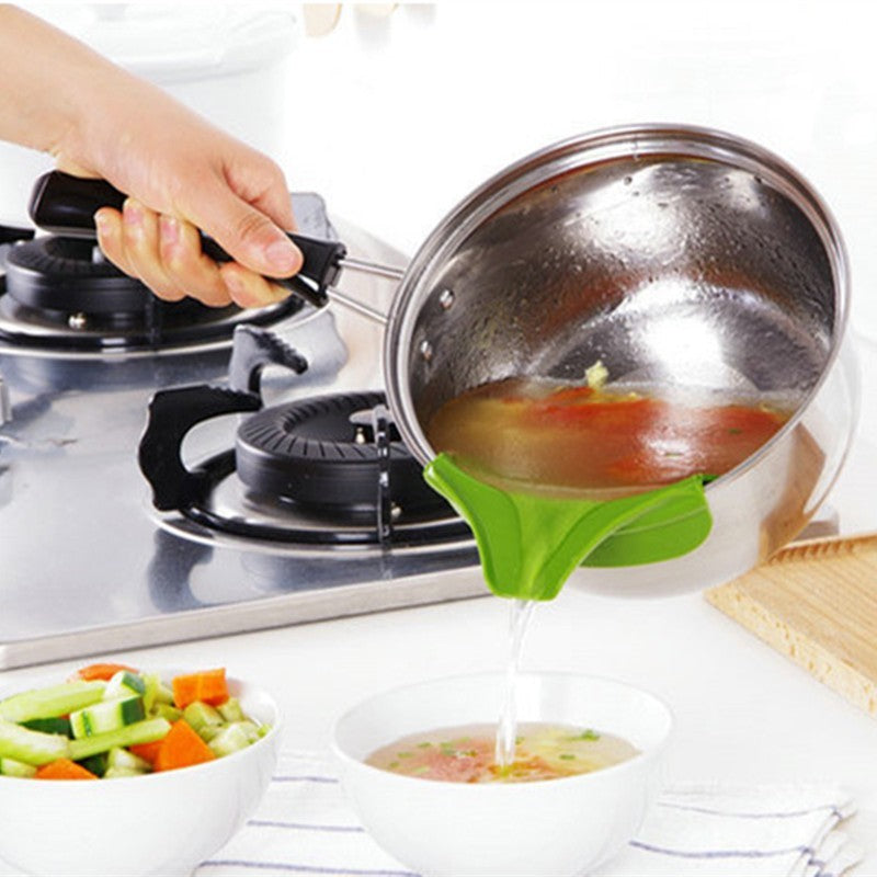 Silicone Soup Funnel For Easy Pouring Kitchen Tool