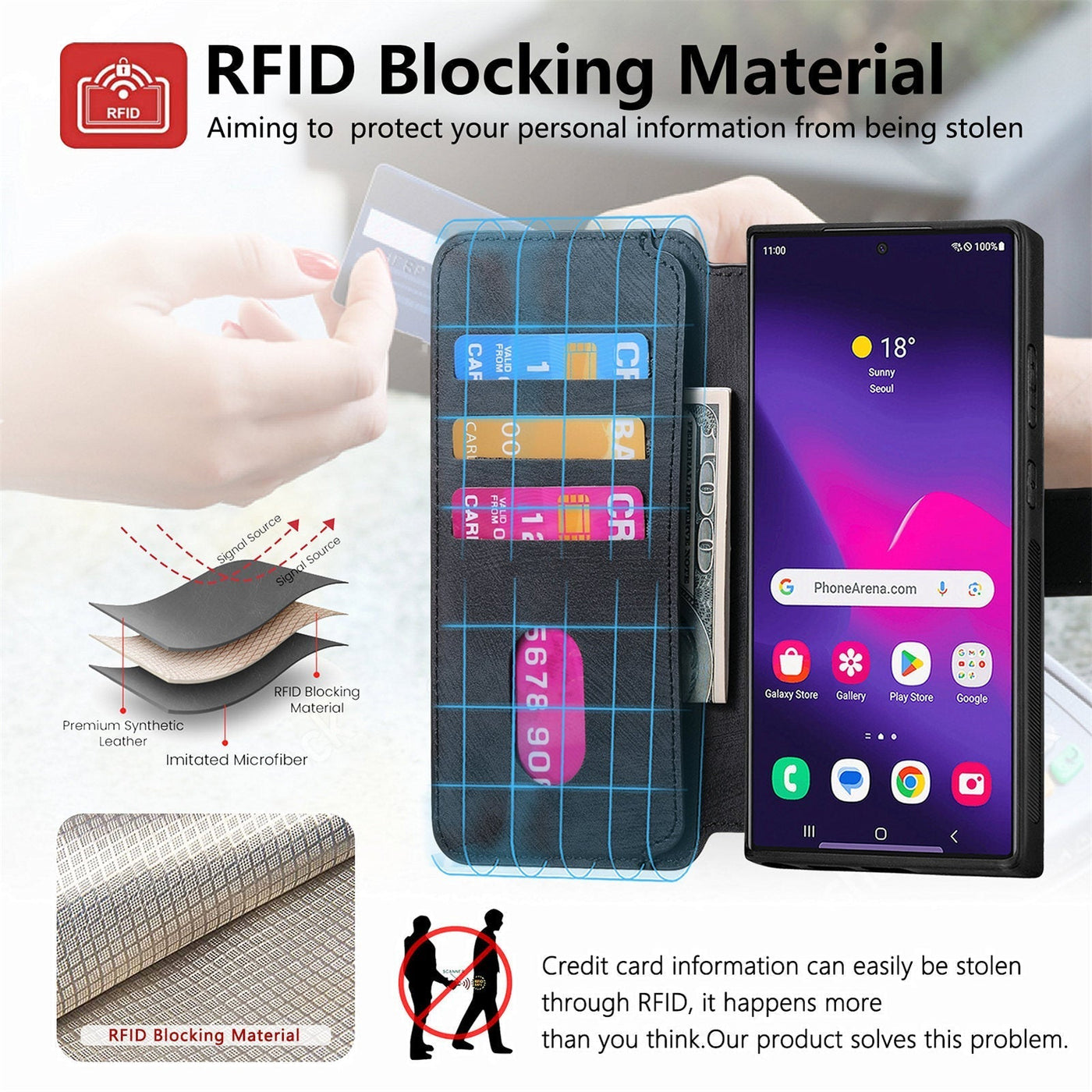 Magnetic Detachable Phone Case With 2-in-1 Protective Design