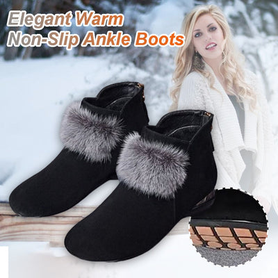 Non-Slip Ankle Boots For Women Stylish Comfortable Winter Footwear