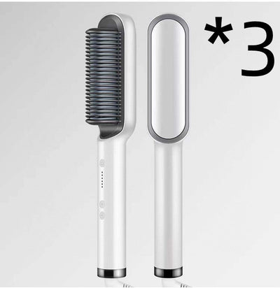 2 In 1 Hair Straightener Hot Comb Curling Tong Electric Brush