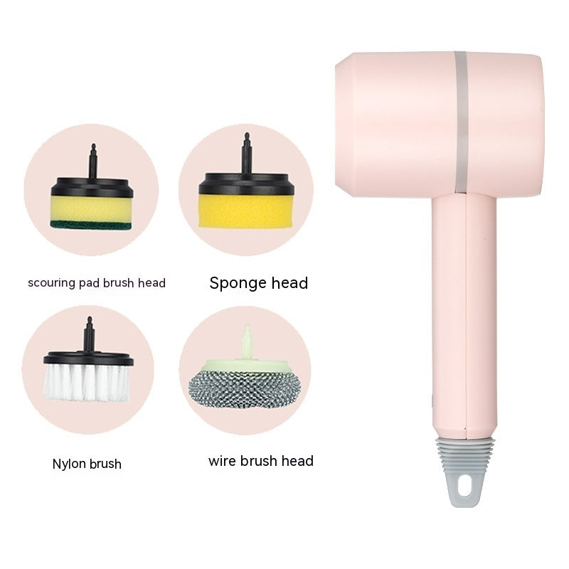 Electric Cleaning Brush Rechargeable Wireless USB For Kitchen Bathroom