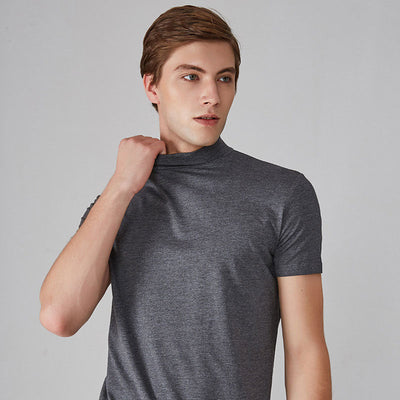 Men's Slim Fit T-shirt With Collar Stylish Casual Wear