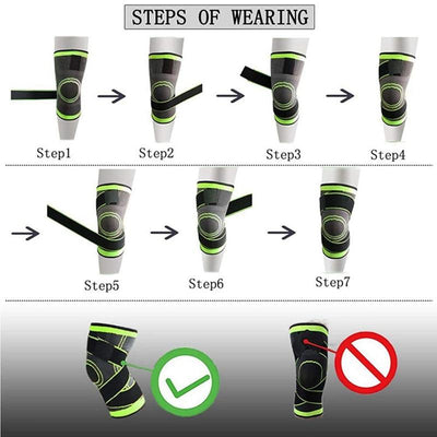 Compression Knee Brace For Joint Support Arthritis Pain Relief Circulation