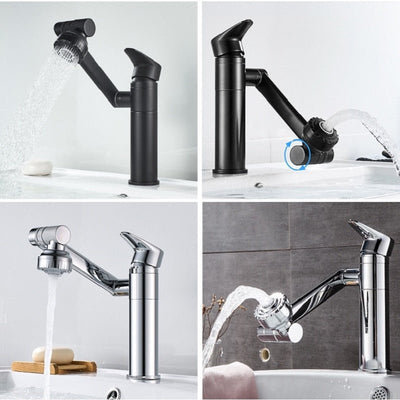 360 Degree Bathroom Faucet With Rotatable Shower Head Tapware