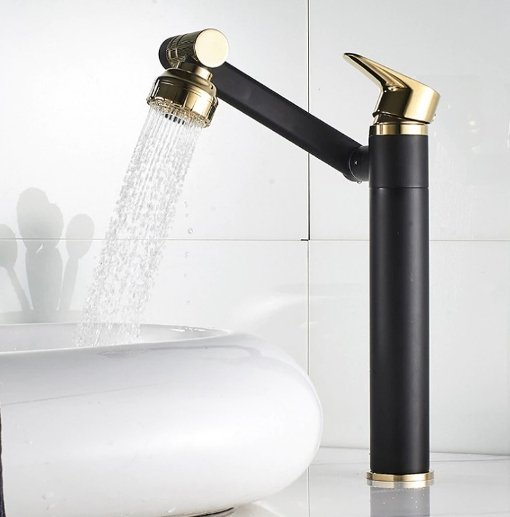 360 Degree Bathroom Faucet With Rotatable Shower Head Tapware