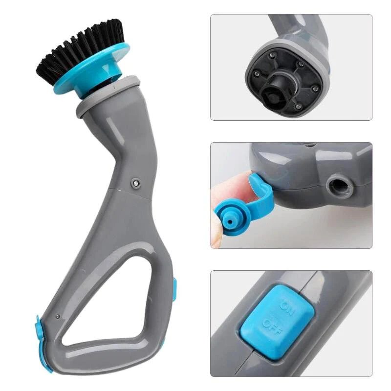 Electric Cleaning Brush Cordless 360 Degree Handheld Spin Scrubber