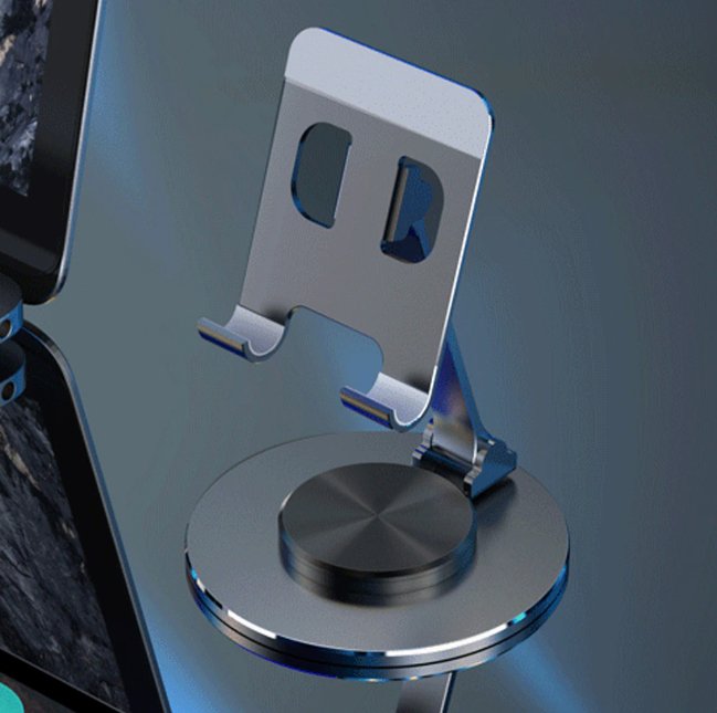 Phone Holder Stand Metal Rotating 360 Degree Adjustable Mount