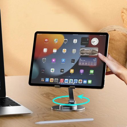 Phone Holder Stand Metal Rotating 360 Degree Adjustable Mount
