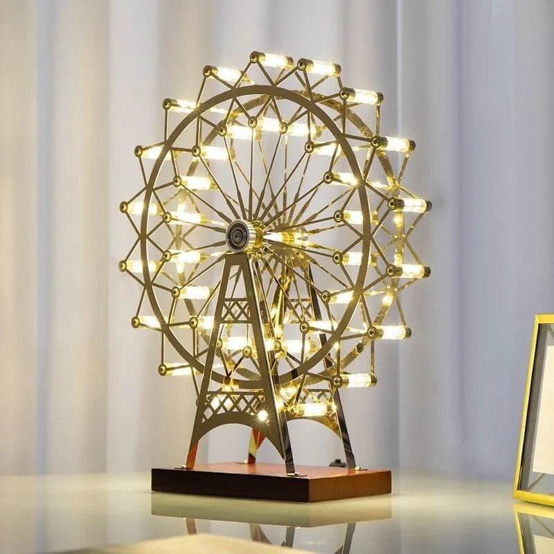 Rotatable Ferris Wheel Table Lamp 360 Degree Rotating Decorative Light