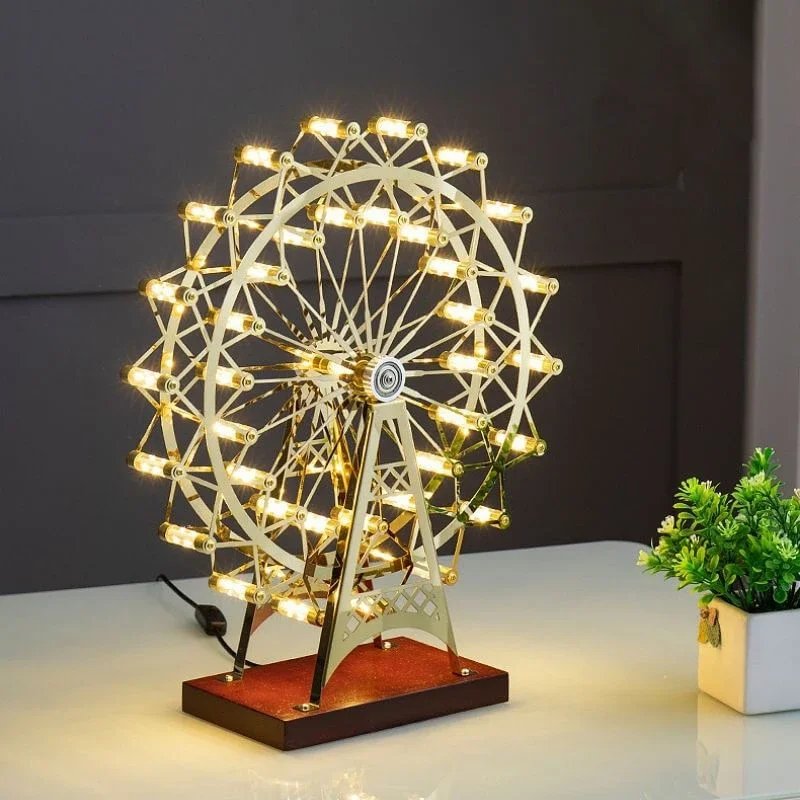 Rotatable Ferris Wheel Table Lamp 360 Degree Rotating Decorative Light