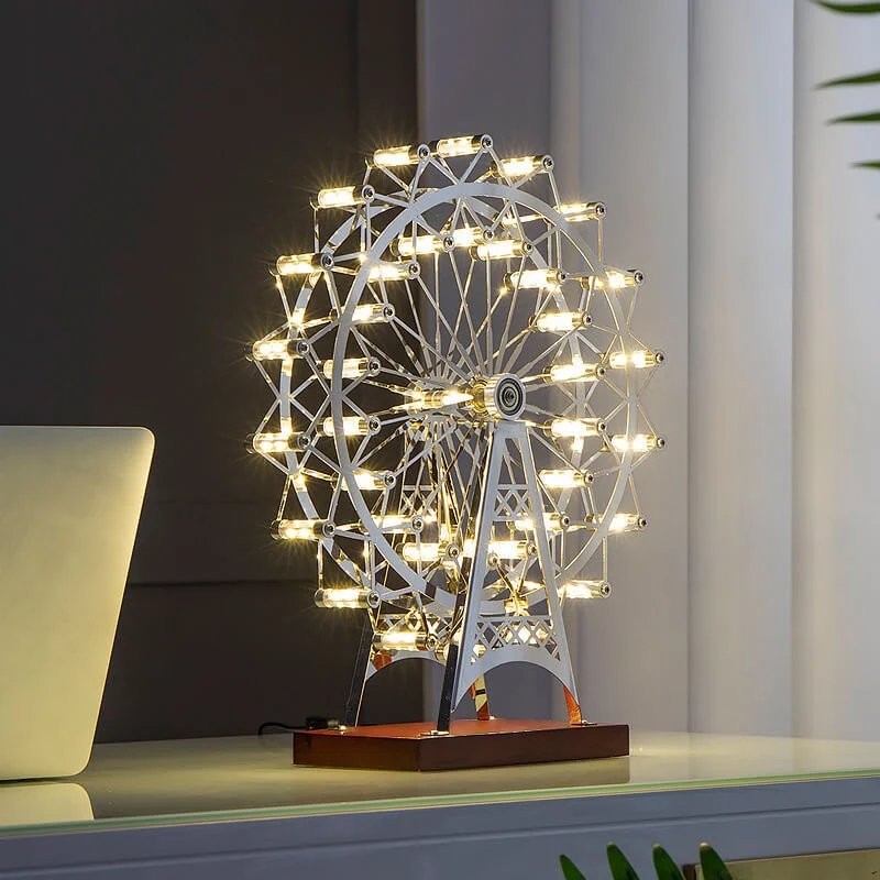 Rotatable Ferris Wheel Table Lamp 360 Degree Rotating Decorative Light