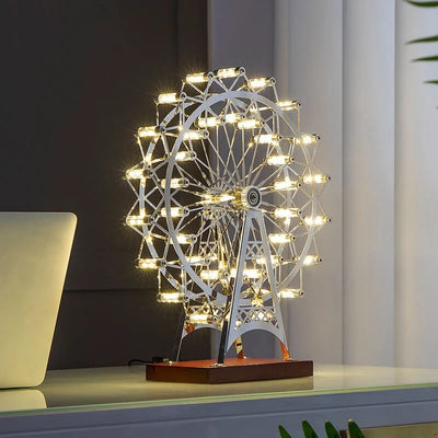 Rotatable Ferris Wheel Table Lamp 360 Degree Rotating Decorative Light