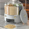 Rotating Grain Dispenser With 360 Degree Multi Compartment Storage
