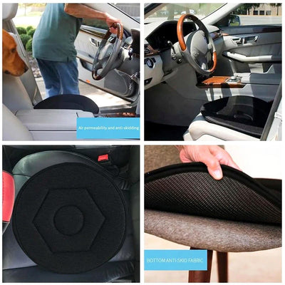 Rotating Seat Cushion 360 Degree Swivel Pad For Easy Car Wheelchair Transfer