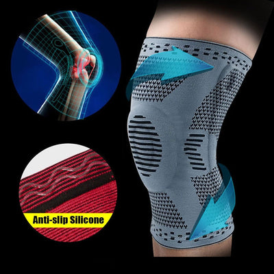 Knee Compression Sleeve Support Brace For Running Cycling Basketball Football