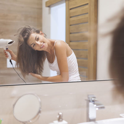 Modern Black Bathroom Mirror With Aluminum Frame For Wall Decor