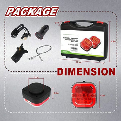 Wireless Trailer Lights Set For Easy Installation And Reliable Performance