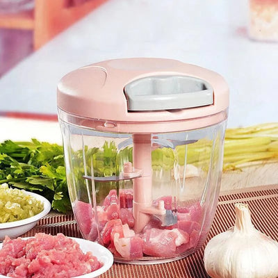 Manual Vegetable Chopper Easy Pull Design For Quick Kitchen Prep