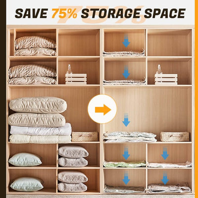 Electric Vacuum Compression Bag With Durable Pump For Storage