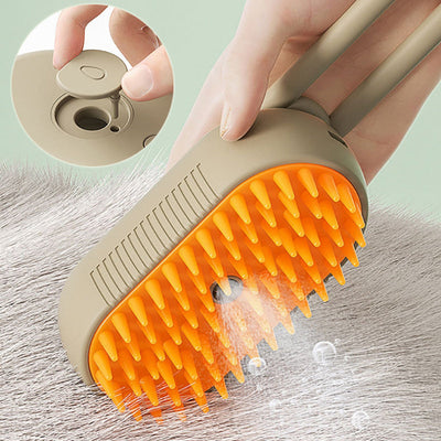 Steam Pet Brush 3 In 1 Electric Grooming Comb For Cats And Dogs