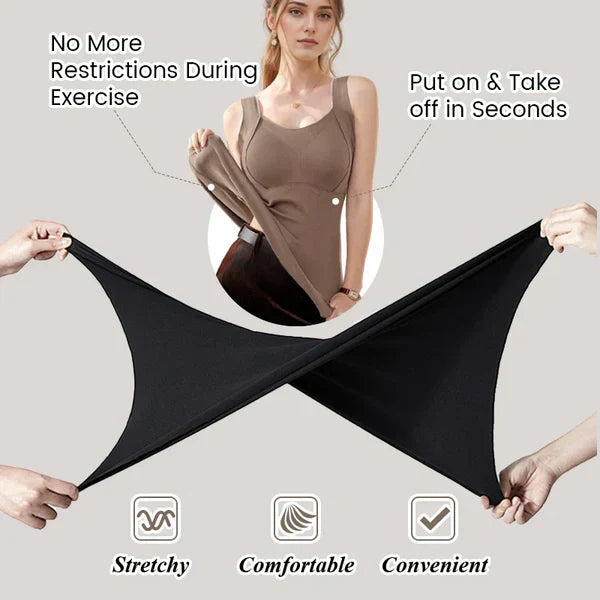 Women's Thermal Tank Tops With Built-In Support Bra Comfortable Fit