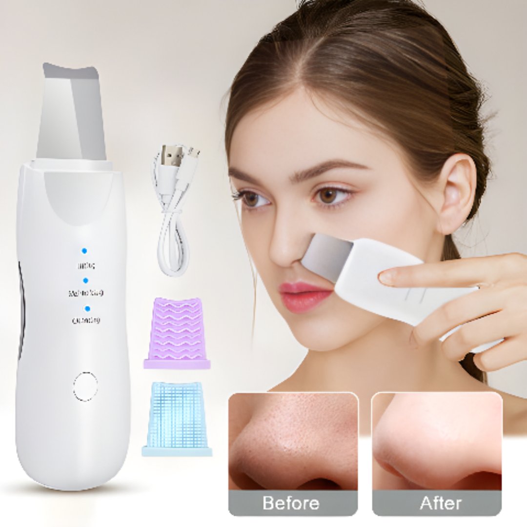 Ultrasonic Skin Scrubber Deep Cleansing Facial Tool For Clear Skin