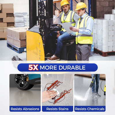 Epoxy Floor Coating With Glossy Marble Finish For Durable Protection
