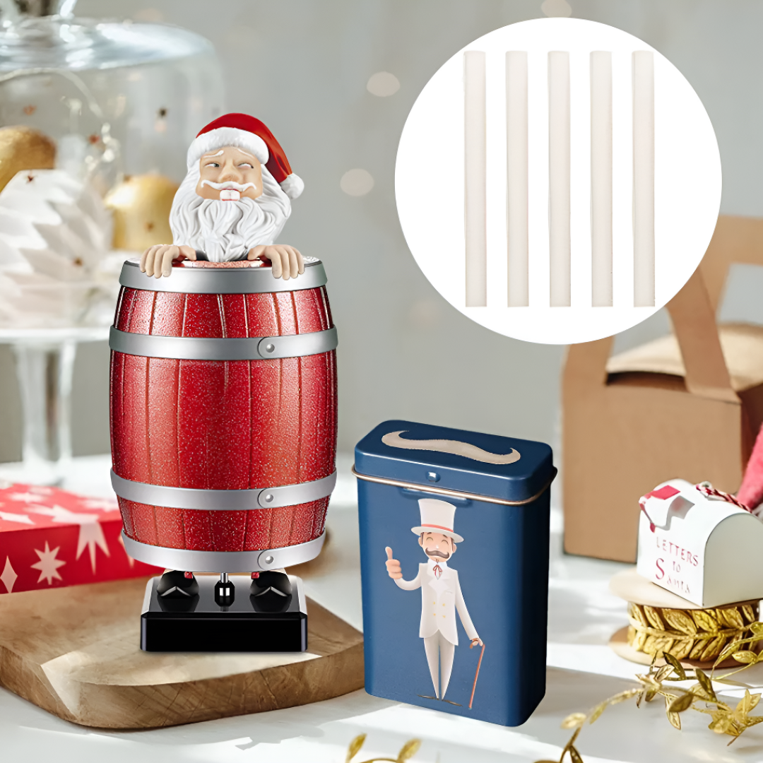 Santa Figurine Novelty Dispenser Festive Holiday Decoration