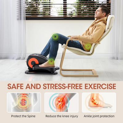 Under Desk Elliptical Pedal Exerciser For Home Office Fitness
