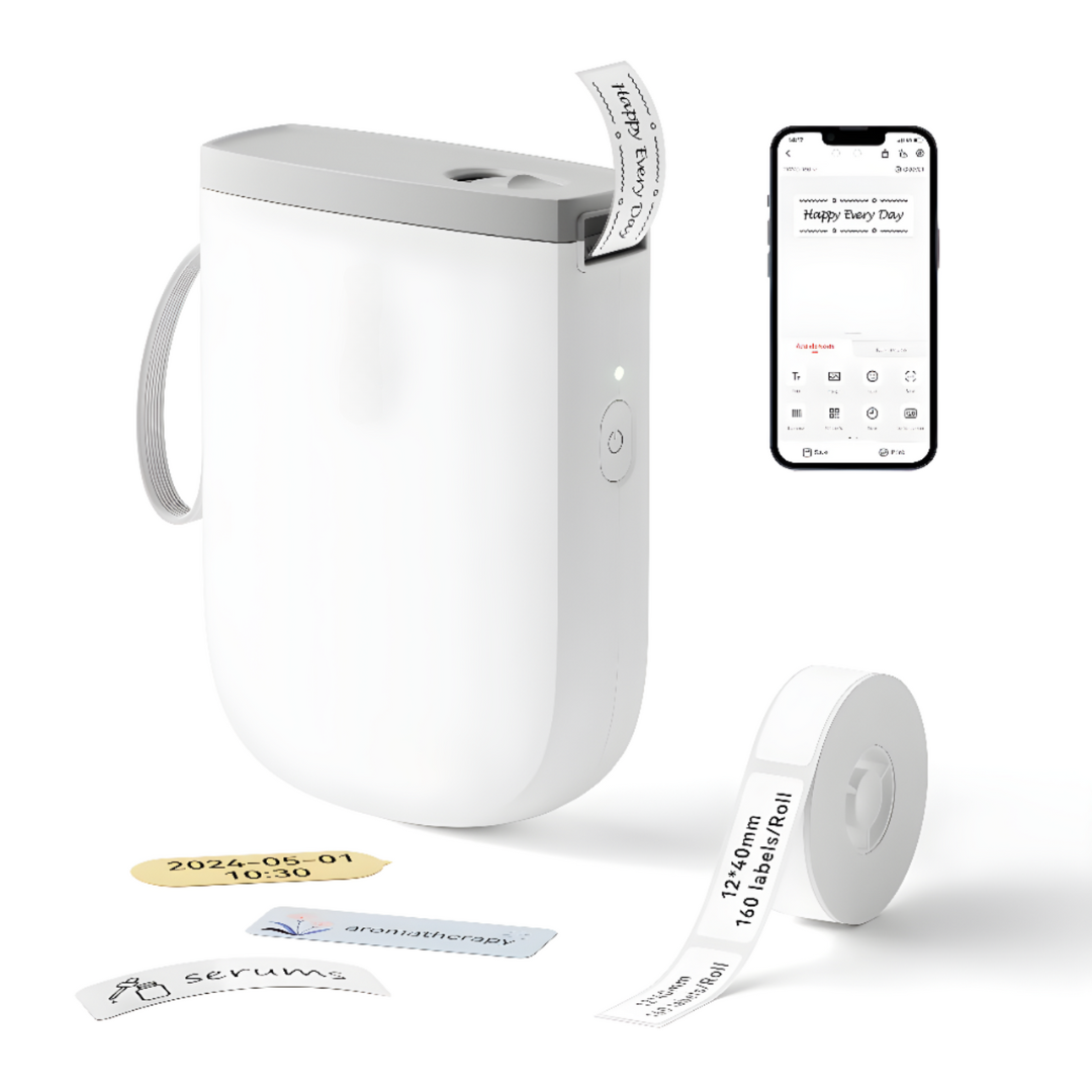 Bluetooth Label Printer Portable Wireless Thermal Printer Compact