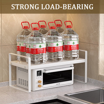 Retractable Cabinet Rack With Layered Storage For Organizing