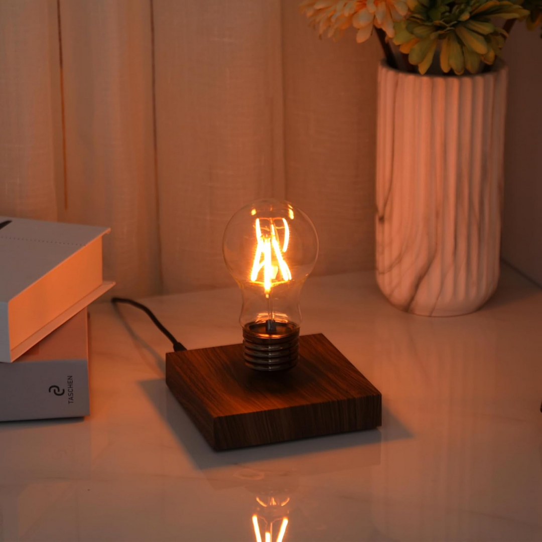 Levitating Light Bulb Lamp Floating Magnetic LED Table Light