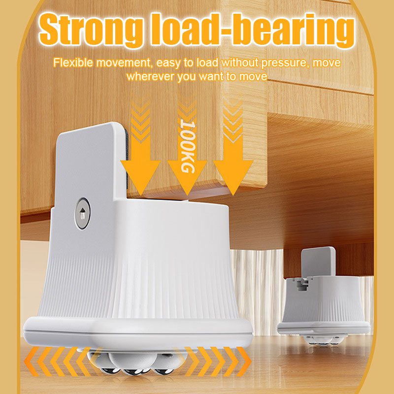 Height Adjustable Furniture Foot Pad With 360 Degree Rotation And Mobility