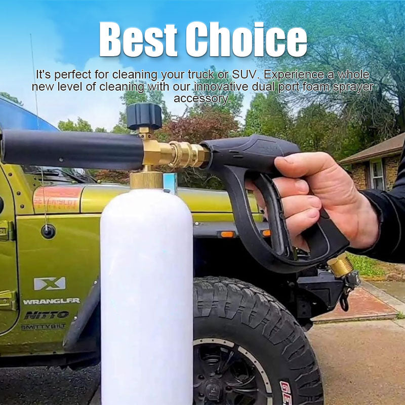 Pressure Washer Foam Gun Adapter With PA Foam Pot Attachment