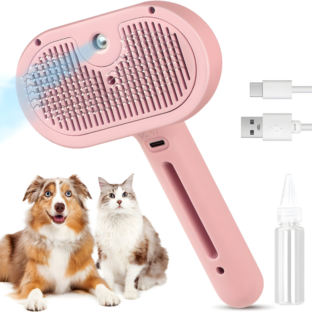 Pet Hair Remover Brush With Steam Cleaning Function