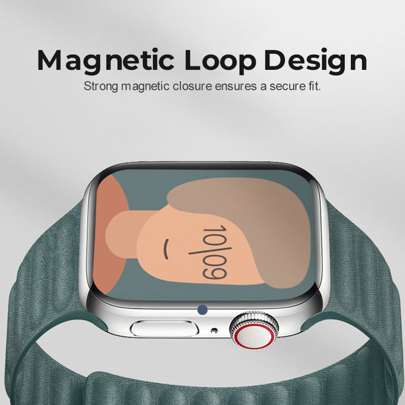 Magnetic Woven Twill Band For Apple Watch Comfortable Fit