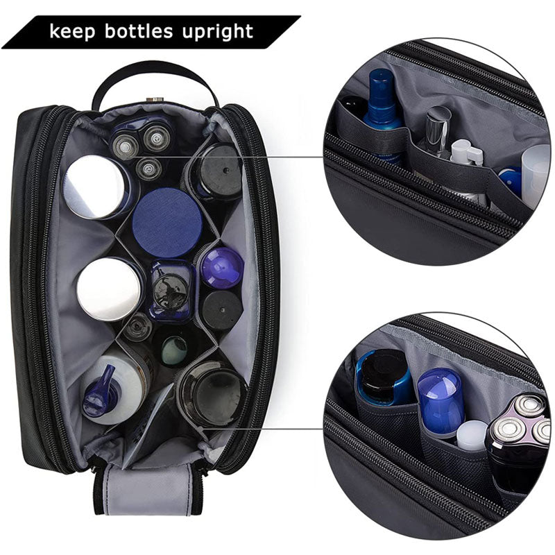 Large Capacity Wash Bag Durable Twill Travel Toiletry Organizer