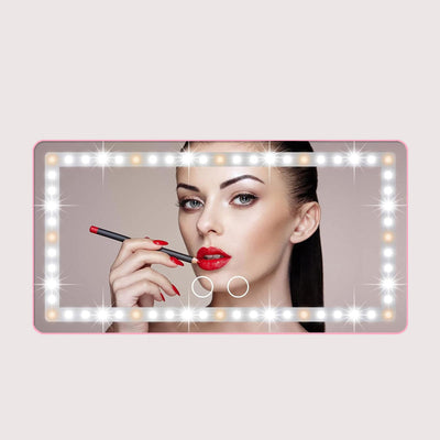 Car Sun Visor Illuminated Makeup Mirror With Long Lasting Battery