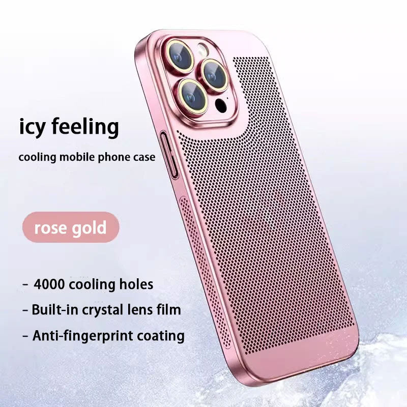 Electroplating Heat Dissipation Phone Case Durable Cooling Protection