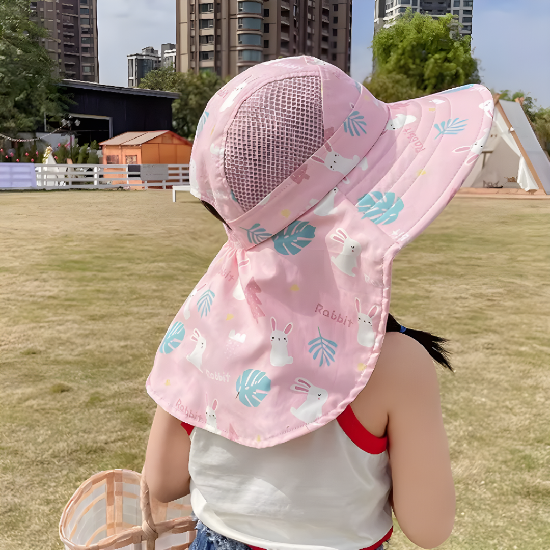 Wide Brim Sun Hat For Kids With UPF 50 Plus Protection
