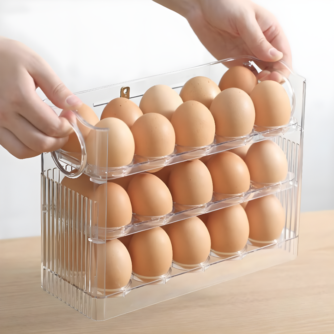 Egg Storage Holder Rack Kitchen Countertop Organizer Tray