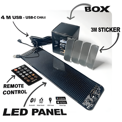 Car Window LED Display Bright Message Screen For Vehicles